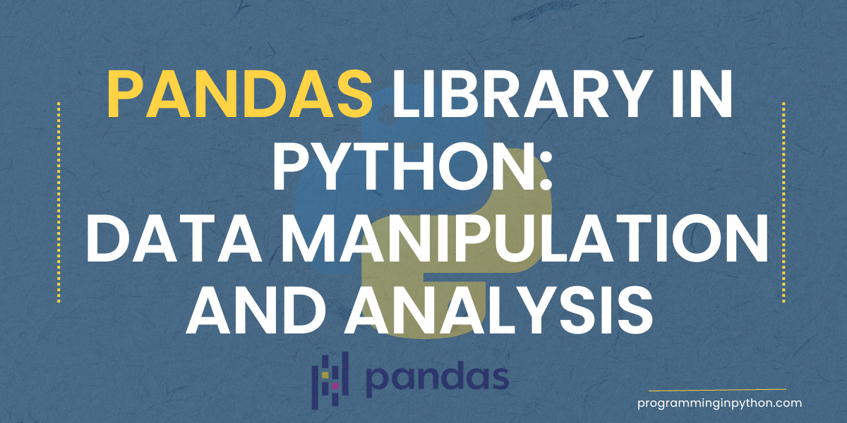 A Quick Introduction To The Pandas Python Library